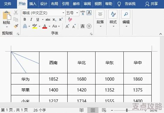 Word表格斜线绘制方法详解 - 实用办公软件操作指南